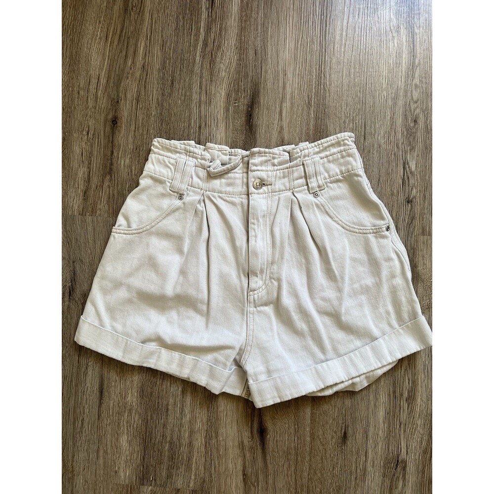 Free People We The Free Nova Denim Paperbag Shorts Size: XS Retro